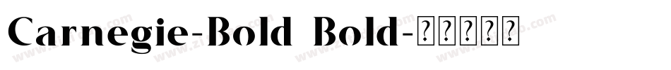 Carnegie-Bold Bold字体转换